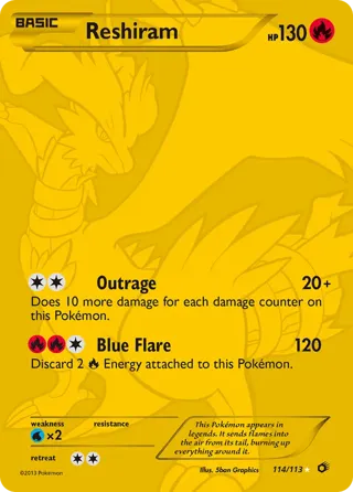 Reshiram (114 Full Art Secret Rare)