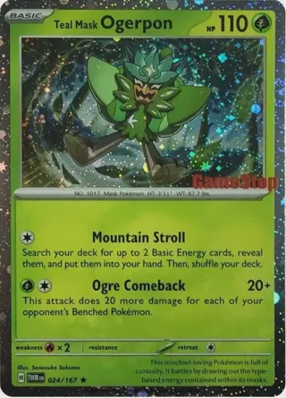 Teal Mask Ogerpon (Cosmos Holo) (Gamestop Exclusive)