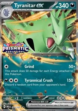 Tyranitar ex (Prismatic Evolutions Stamp)