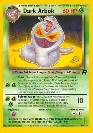 Dark Arbok [W Stamped]