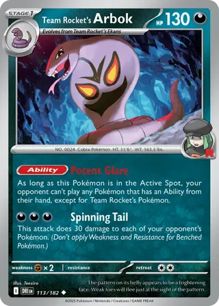 Team Rocket's Arbok