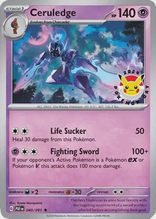 Ceruledge - 040/091 (Pokemon Day 2024) (Cosmos Holo)