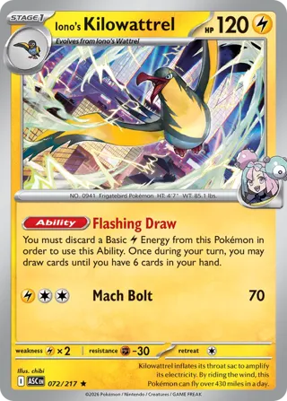 Iono's Kilowattrel (Poke Ball)