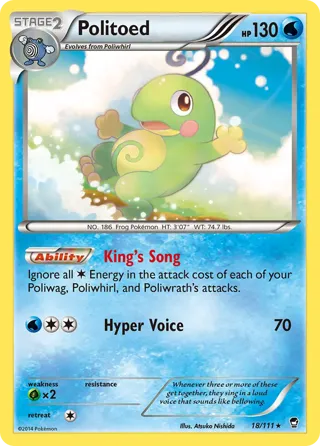 Politoed - 18/111 (Cosmos Holo)