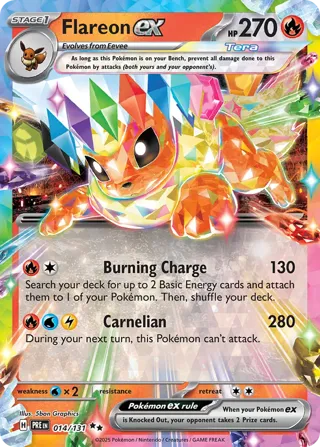 Flareon ex - 014/131 (Prismatic Evolutions Stamp)