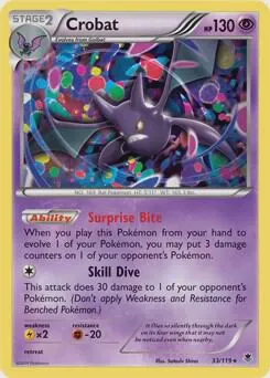 Crobat - 33/119 (Cosmos Holo)