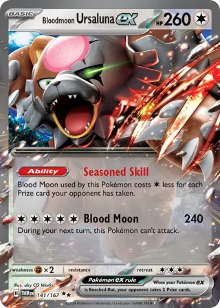 Bloodmoon Ursaluna ex - 141/167 - 2024 (Jesse Parker)