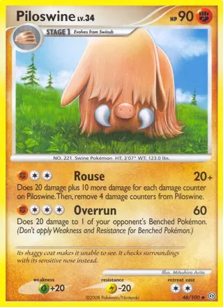 Piloswine - 46/100 (Prerelease)