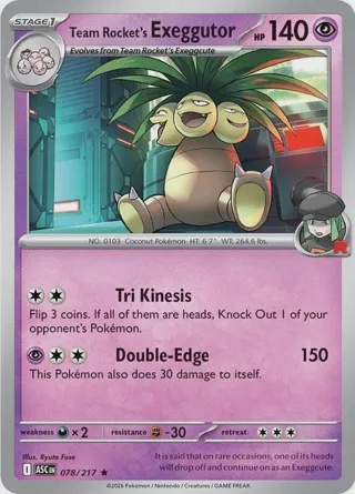 Team Rocket's Exeggutor