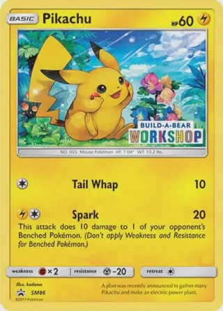 Pikachu - SM86 (Build-A-Bear Workshop Exclusive)