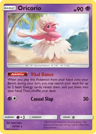 Oricorio - 55/145 (League Challenge) [1st Place]