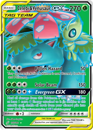 Celebi & Venusaur GX (Full Art)