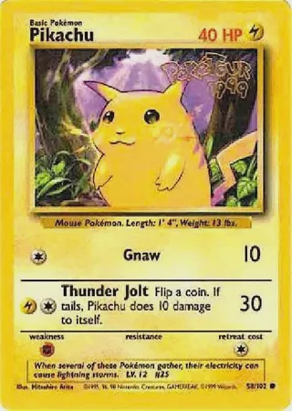 Pikachu - 58/102 (PokeTour 1999)