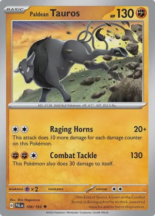 Paldean Tauros - 108/193
