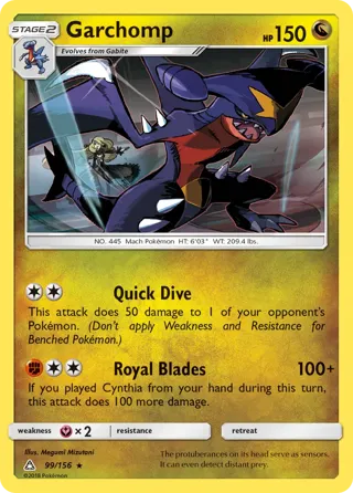 Garchomp - 99/156 (Cracked Ice Holo)