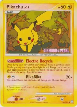 Pikachu - 94/123 (Diamond & Pearl)