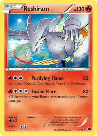 Reshiram - 17/116 (Cosmos Holo)