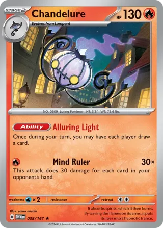Chandelure - 38/167 (Cosmos Holo)