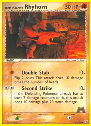 Team Magma's Rhyhorn - 67/95