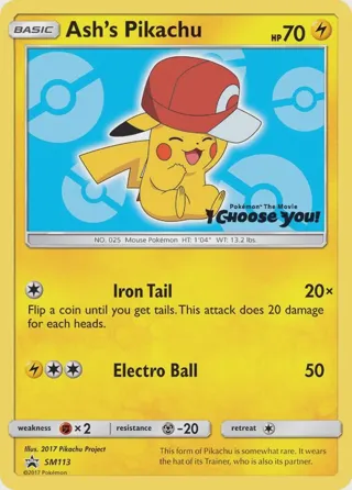 Ash's Pikachu - SM113