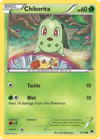 Chikorita - 1/122 (Pokemon League)
