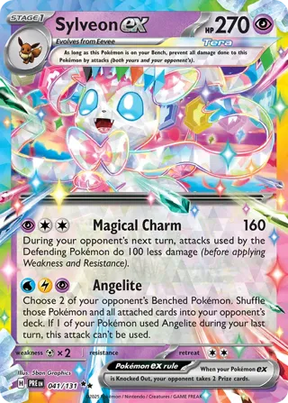 Sylveon ex - 041/131 (Prismatic Evolutions Stamp)