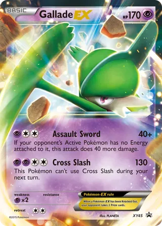 Gallade EX - XY45 (XY Black Star Promo)