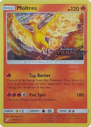 Moltres - 19/181 (Team Up Stamped)