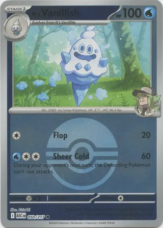 N's Vanillish (Poke Ball)