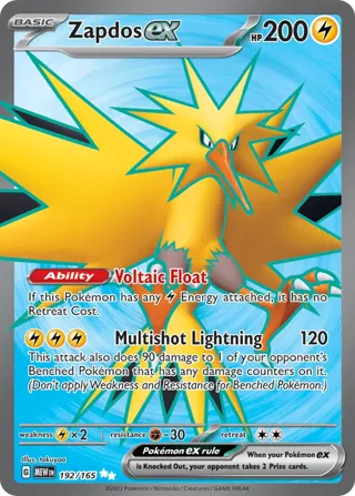 Zapdos ex - 192/165