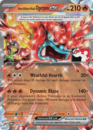 Hearthflame Mask Ogerpon ex - 040/167