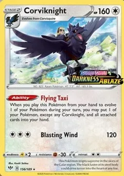 Corviknight (Darkness Ablaze Stamped)