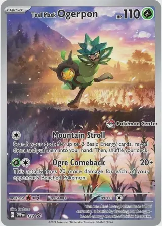 Teal Mask Ogerpon - 123 (Pokemon Center Exclusive)
