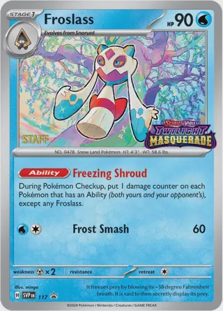 Froslass - 117 (Prerelease) [Staff]