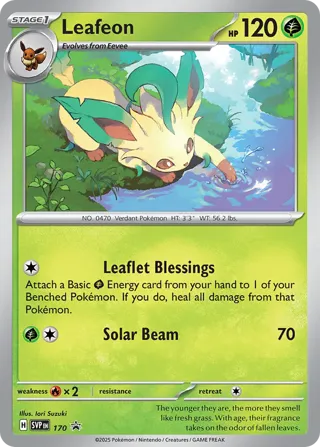 Leafeon - 170 (Cosmos Holo)