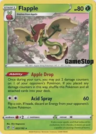 Flapple - 022/192 (Gamestop Exclusive)