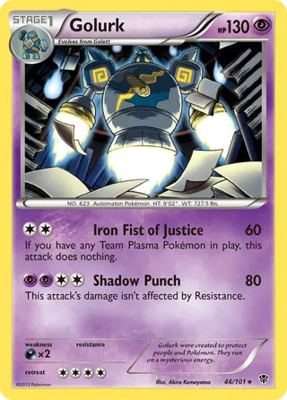 Golurk - 46/101 (BW Plasma Blast)