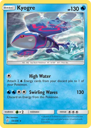 Kyogre - 53/236 (Cracked Ice Holo)