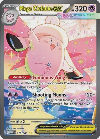 Mega Clefable ex - 119/088