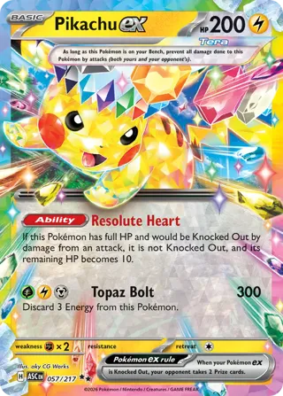 Pikachu ex - 057/217
