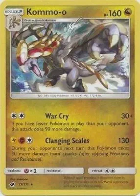 Kommo-o - 77/111 (Cracked Ice Holo)