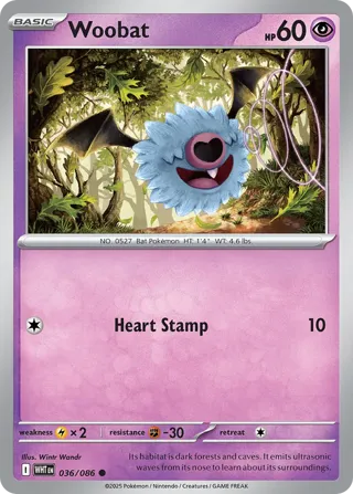 Woobat (Poke Ball Pattern)