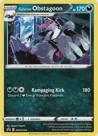 Galarian Obstagoon - SWSH193