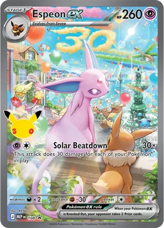 Espeon ex (30th Celebration)