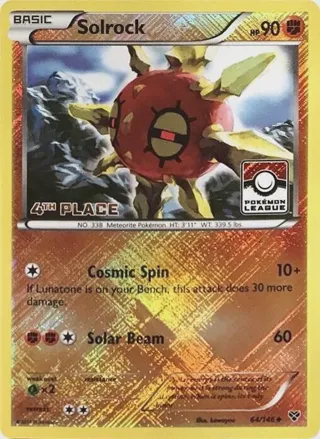 Solrock - 64/146 (Pokemon League) [4th Place]