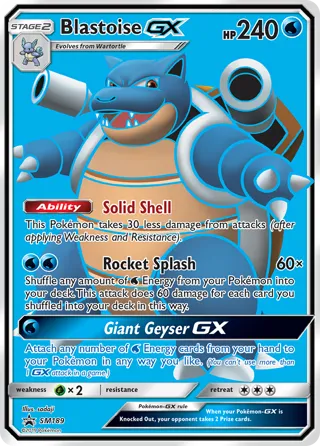 Blastoise GX - SM189 (Black Star Promos)