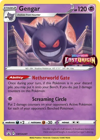 Gengar - SWSH241 (Prerelease) (Staff)