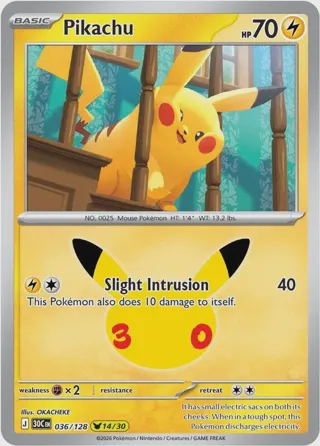 Pikachu - 036/128