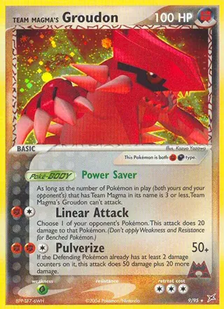 Team Magma's Groudon - 9/95 (EX Team Magma vs Team Aqua)