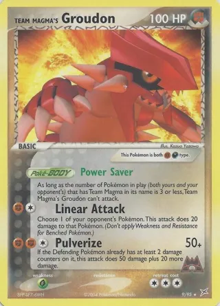 Team Magma's Groudon - 9/95 (EX Team Magma vs Team Aqua)